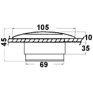 
Feu Courtesy light pour cockpit 12 V 10 W 
