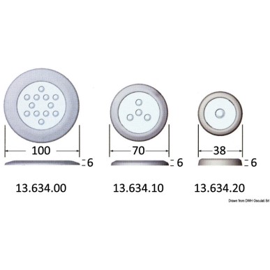 Lumière de courtoisie LED ATTWOOD| EAN 8033137018237 Ref 13.634.31