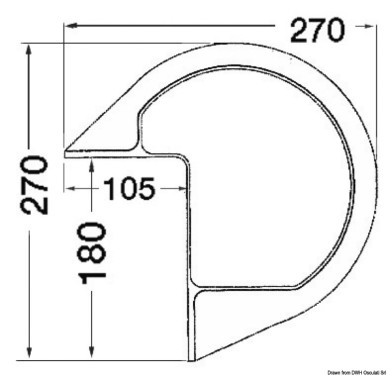 Défense PVC blanc gonflable p. ponton | EAN 8033137049446 Ref 33.518.01