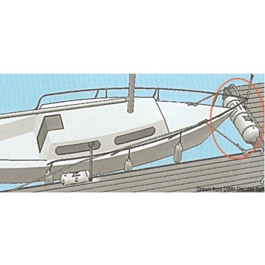 Défense PVC blanc gonflable p. ponton | EAN 8033137049446 Ref 33.518.01