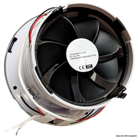 
Spot LED  encastrer avec aspiration 12 V 
