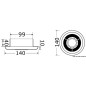 
Spot LED  encastrer avec aspiration 12 V 
