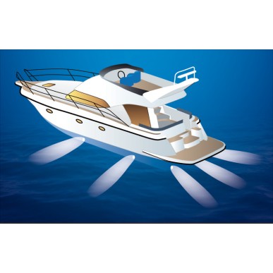 
Projecteur sous-marine 6x3W LED bleu avec goujon 

