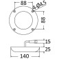 
Projecteur sous-marine 12x3W LED RGBW avec vis 

