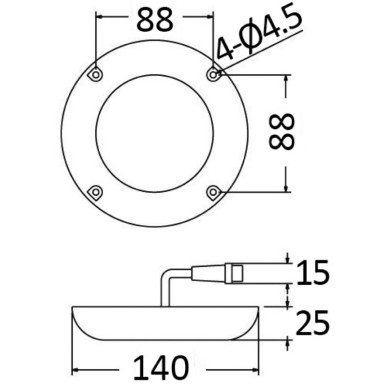 Projecteur sous-marin carène + vis| EAN 8033137204210 Ref 13.298.02