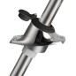 
Hampe rétractable Aisi 316 feu plastique noir 
