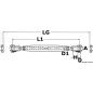 
Ridoir avec deux chapes fixes AISI 316 16 mm 
