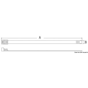 
Collier réouvrable nylon blanc 3,5 cm 
