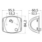 
Feu de navigation Sphera II 225° corp en blanc 
