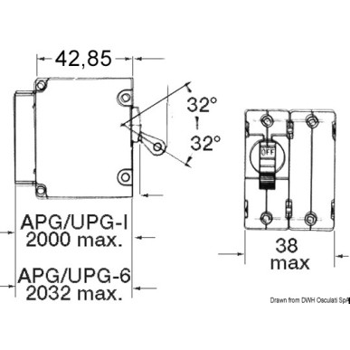 
Interrupteur Airpax automatique magnéto 25 A 80 V 
