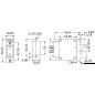 
Interrupteur bouton  ras montage vertical 20 A 
