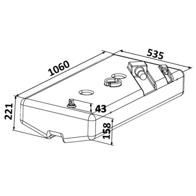 Réservoir PE 90 l | EAN 8033137156953 Ref 52.035.10