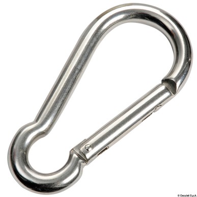 Mousqueton acier inoxydable AISI 316| EAN 8033137081217 Ref 09.190.05