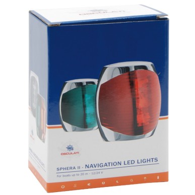 Feux de navigation Sphera II LED jusqu' 20 m, corps inox poli miroir| EAN 8033137033506 Ref 11.060.24