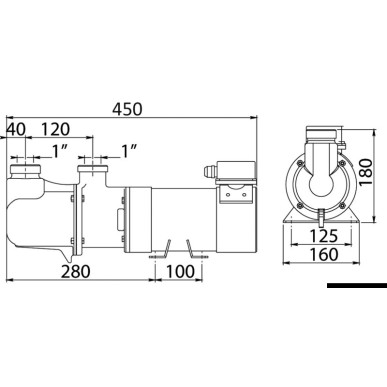 Electropumpe autoamorçable CEM Sbr monovis bronze 24V  Ref 50.229.25