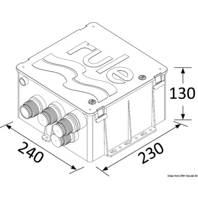 Kit évacuation p. douche RULE 24 V | EAN 8033137206122 Ref 16.117.65