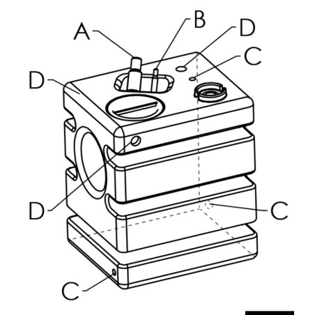 
Réservoir verticale rigide modul.eau potable 170l 
