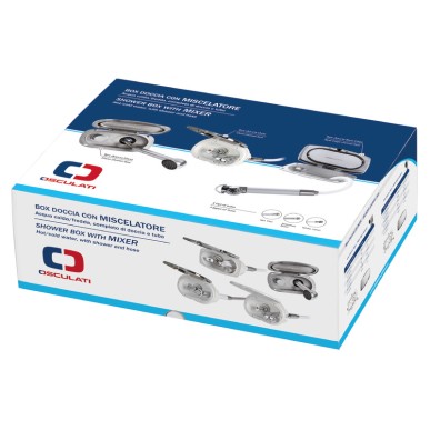
Coffret douche New Edge blanc tuyau PVC 2,50 m 
