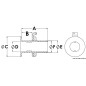 
Evacuation cockpit avec embout 1" 1/2 
