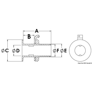 Evacuation cockpit + embout 1" 1/2 | EAN 8033137206542 Ref 17.119.43