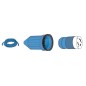 
Câble fiche+capuchon pré-monté bleu 10 m 50 A 
