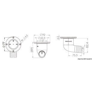 
90° Evacuation p. cockpit AISI 316 
