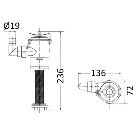 
Pompe cloison en ligne d'aeration Europump 
