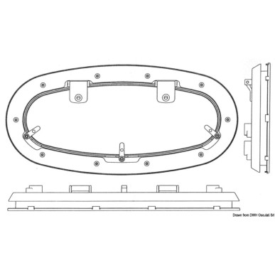 Hublot oval BOMAR Flagship 418 x 200 mm | EAN 8033137108129 Ref 19.511.24