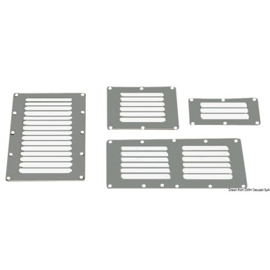 Grilles d’aération rectangulaires| EAN 8033137006975 Ref 53.021.12