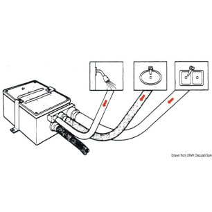 
Collecteur eaux usées avec pompe Attwood 12V 41l/m 

