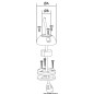 
Presse-étoupe Scanstrut plastique Ø 9/14 mm 
