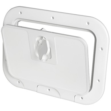 Trappe d'inspection blanc antidérapante 280x380 mm | EAN 8033137109911 Ref 20.301.00
