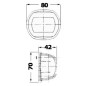 
Feu de navigation led Compact blanc/112,5° gauche 
