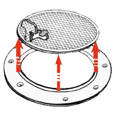 Trappe inspection RAL 9010 265 x 215 mm | EAN 8033137111044 Ref 20.840.40