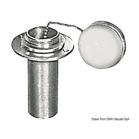 
Bouchon de nable carburant laiton chromé 
