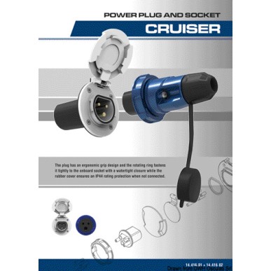 Prise+ fiche Cruiser 16A| EAN 8033137223501 Ref 14.416.02