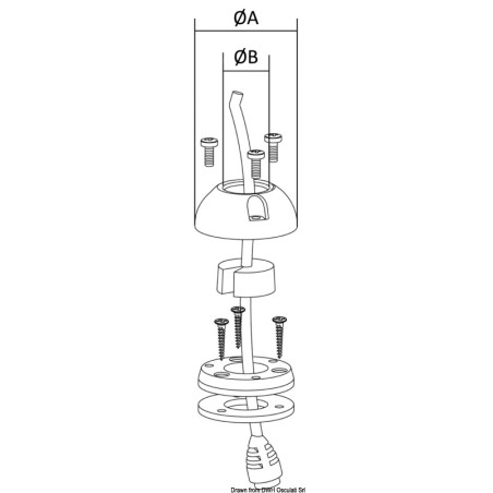 
Presse-étoupe Scanstrut inox Ø 2/8 mm 
