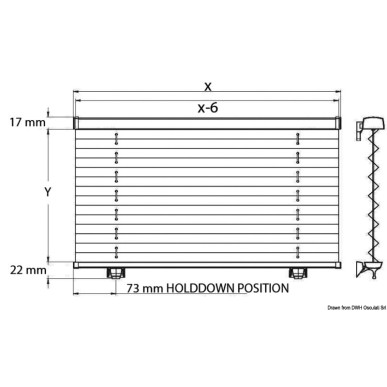 OCEANAIR Skysol Motion rideau plissé 680 x 750 mm | EAN 651554001137 Ref 19.890.04