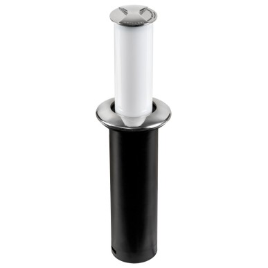 
Lampe de table  LED Aurora escamotable lunette rond inox 

