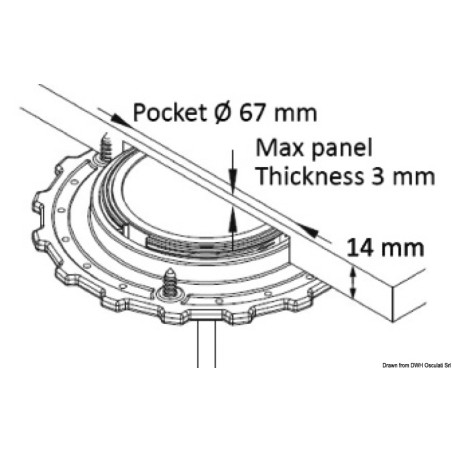 
Chargeur sans fils étanche ROKK Hidden 10W 

