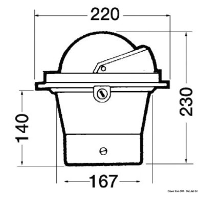 Compas encastrer RIVIERA 6" voiliers B6/W3 | EAN 8033137114069 Ref 25.002.00