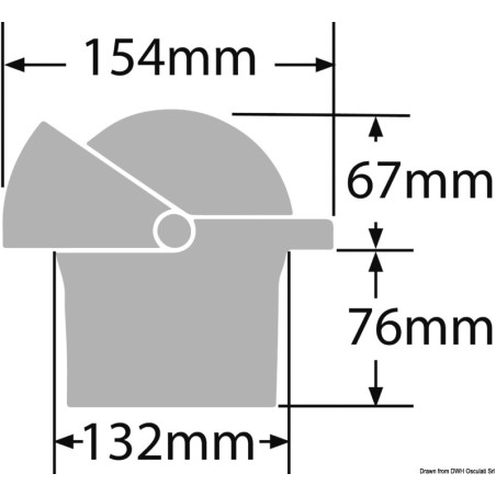 
Compas encastr.t RITCHIE Wheelmark 4"1/2 noir/noir 

