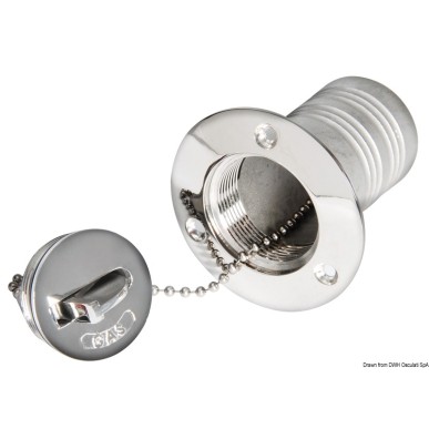 Bouchon laiton chromé WATER 50 mm | EAN 8033137110436 Ref 20.367.12