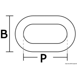 
Chaîne galvanisée calibrée 6 mm x 25 m 
