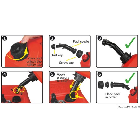 
Jerrican Heavy Duty avec ogive développée 5 l 
