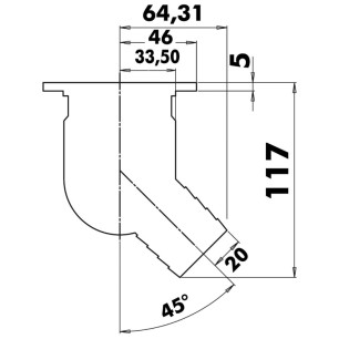 
Evacuation p. cockpit AISI 316 Ø 92 
