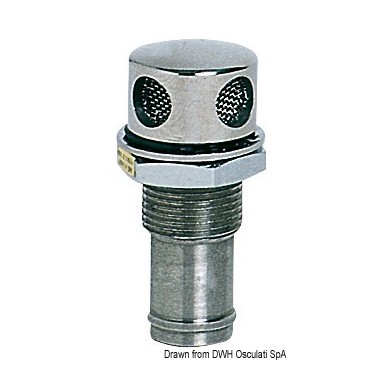 
Event droit inox poli miroir 16 mm 
