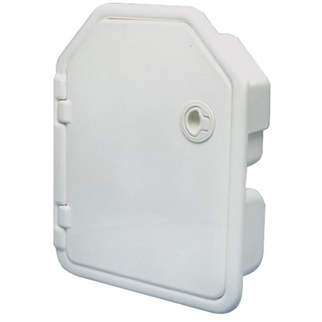 
Niche double p. extincteur ABS blanc 
