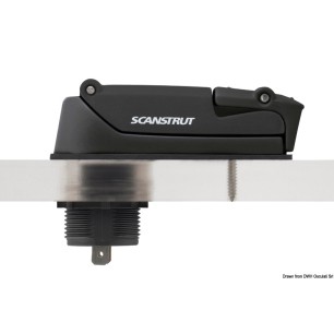 
Prise double + câble USB-A étanche IPx6 
