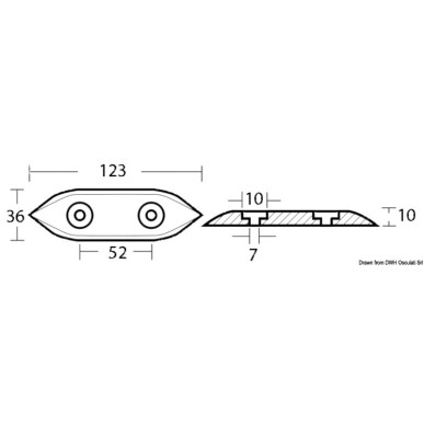 Anode universelle p. Chrysler, Evinrude, Johnson | EAN 8033137139840 Ref 43.610.00